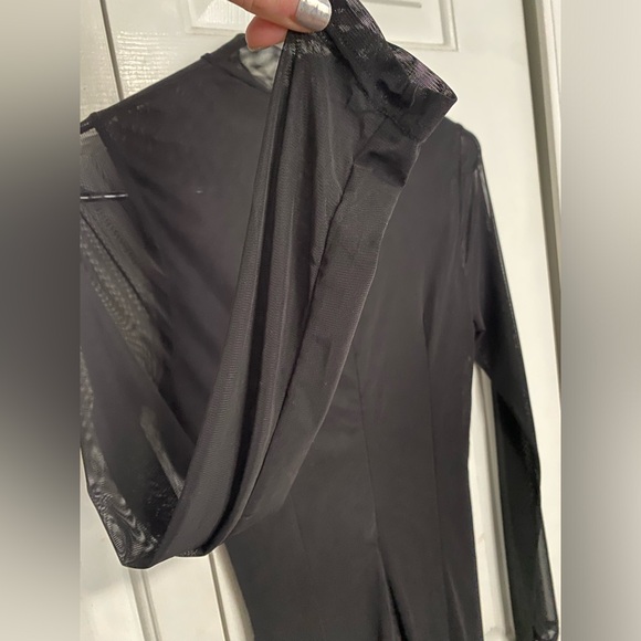Nasty Gal 🖤 Sheer Mesh Dress, Size 8, black - Picture 7 of 9